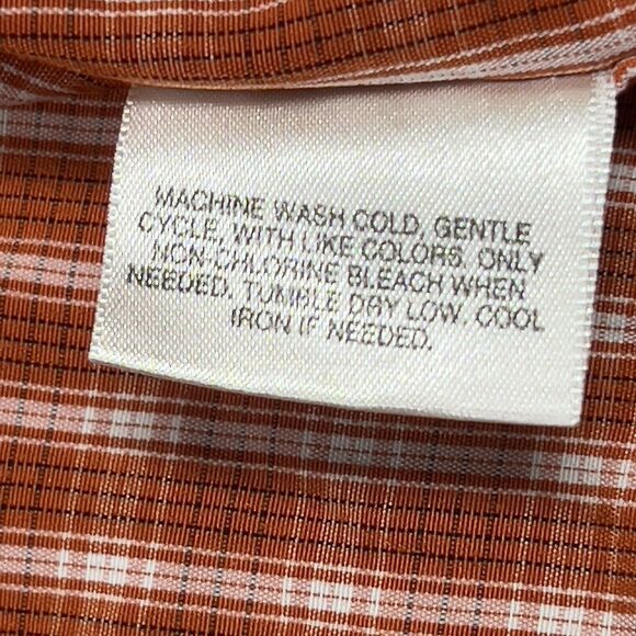 ROUTE 66 Mens Original Clothing Co. Shirt Medium‎ Red Striped Button Down SS - Picture 9 of 11